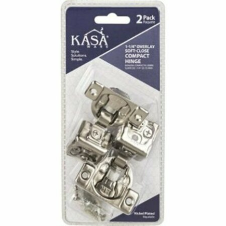 KASAWARE KFHCS114-B-2 SOFT HINGE STEEL 1-1/4 IN., 2PK KFHCS114-A-2